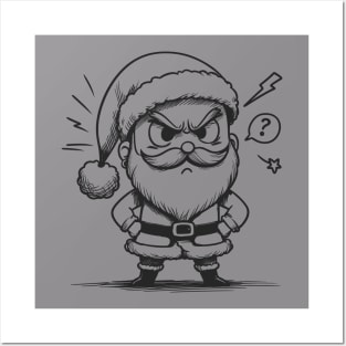 Angry Santa Posters and Art